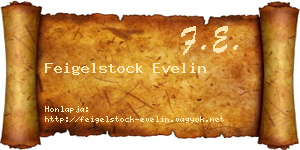 Feigelstock Evelin névjegykártya