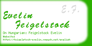 evelin feigelstock business card